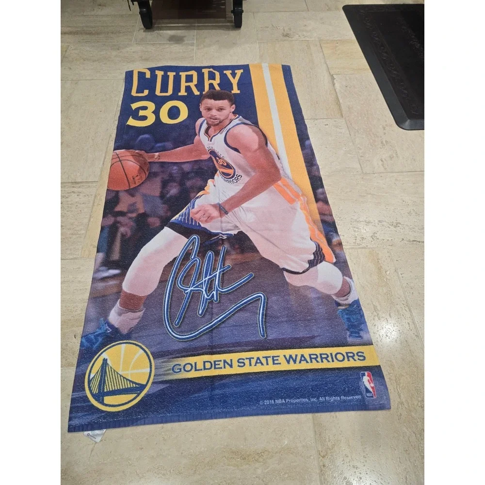 Stephen Curry #30 Golden State Warriors 30x60 NBA Bath Pool Beach Towel